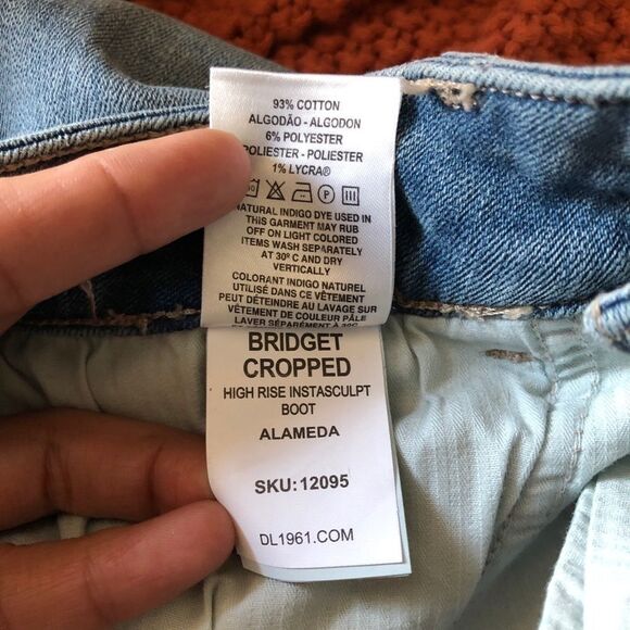 DL1961 Bridget Cropped High Rise Instasculpt jeans - Picture 12 of 12